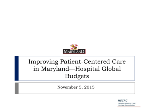 Improving Patient Centered Care in Maryland