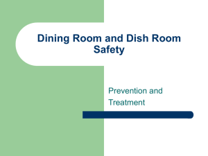 Line and Dishroom Safety