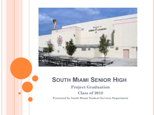 Class of 2018 Requirements - South Miami Senior High School