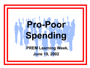 'Pro-Poor Spending'?
