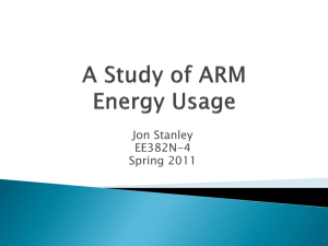 ARM Energy Usage Report