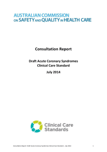 Clinical Care Standard Consultation Report