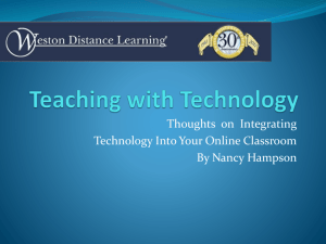 File - Weston Distance Learning Adjunct Faculty Website