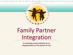 Family Partner Integration - National Federation of Families for