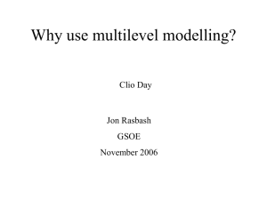 Multilevel Models for Family and Child Development Data