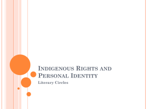 Indigenous Rights and Personal Identity Lit Circles