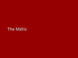 Métis PowerPoint English - Legacy of Hope Foundation