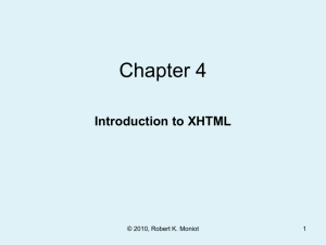 Chapter 4 Intro to HTML - Fordham University Computer and