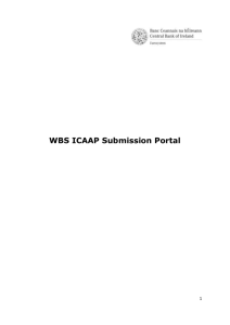 ICAAP Submission Portal - Central Bank of Ireland