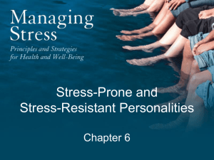 Chapter 6: Stress-Prone and Stress