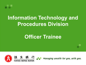 Information Technology and Procedures Division Officer Trainee