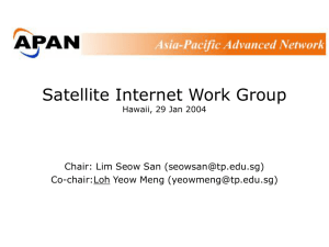 Satellite Internet Work Group