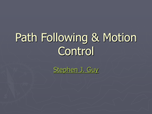 Path Following & Motion Control