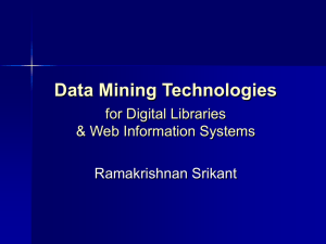 Data Mining Technologies for Digital Libraries and Web Information