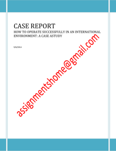 CASE REPORT - Assignments Home