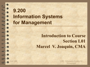 9.200 - IS for Management
