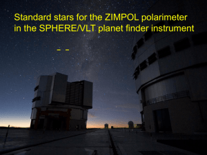 Standard stars for the ZIMPOL polarimeter of the SPHERE VLT