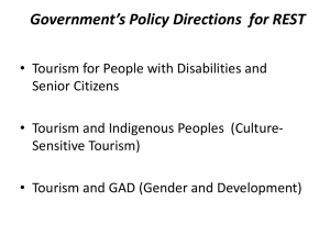 Government Policy Directions on PWDs