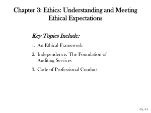 Chapter 3: Ethics: Understanding and Meeting Ethical Expectations