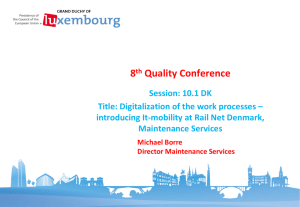 (Denmark) - Digitalisation of the work processes