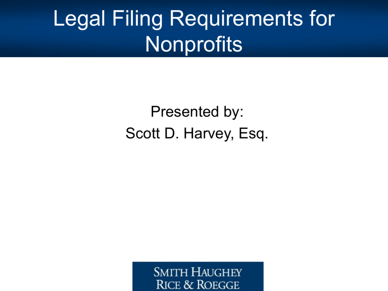 Federal Filing Requirements For Nonprofits