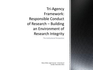 Research Integrity - University of Guelph