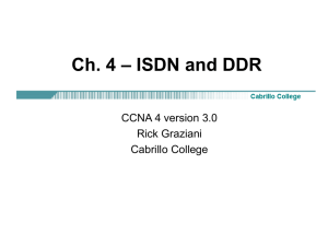Module 4 – ISDN and DDR