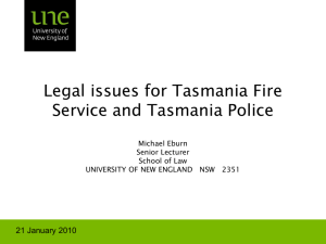 Legal issues for TFS