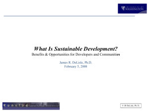 What Is Sustainable Development?