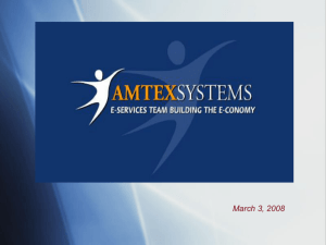 AMTEX SYSTEMS PROFILE