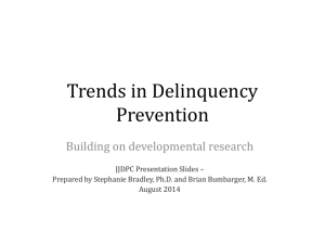 Trends in Delinquency Prevention