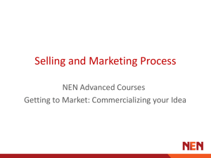 Selling And Marketing Process PPT