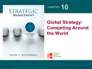 10a Global Strategy: Competing Around the World