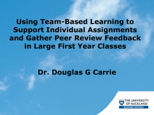 Presentation - Team-Based Learning Collaborative