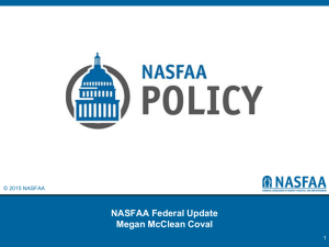 NASFAA Policy Recommendations/Task Force