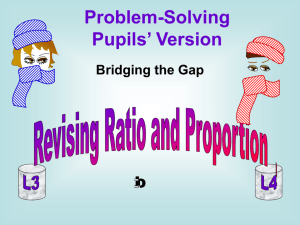 Ratio and proportion : pupils' version