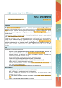 2.3(a) Consumer Group Terms of Reference