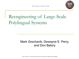 Reengineering Large-Scale Polylingual Systems