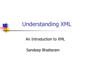 Intro to XML