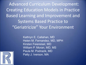 Advanced Curriculum Development