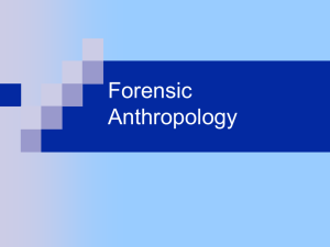 Forensic Anthropology PPT