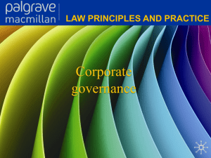 Corporate Law: Law principles and practice