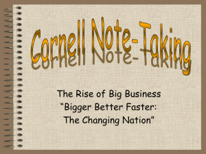 Cornell Notes Chapter 8 Lesson 2