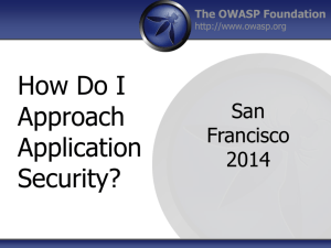 How Do I Approach Application Security?