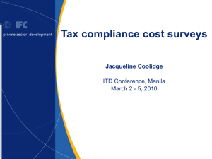What are tax compliance costs?