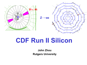 CDF Run II Silicon performing well