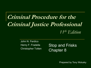 Criminal Procedure as the Balance Between Due Process and