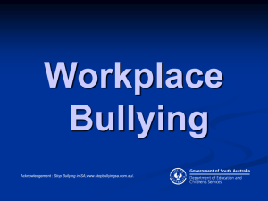 Workplace Bullying Information for DECS Employees