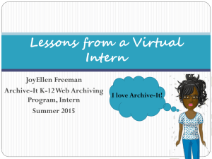 Lessons from a Virtual Intern