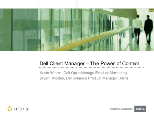 Dell Client Manager